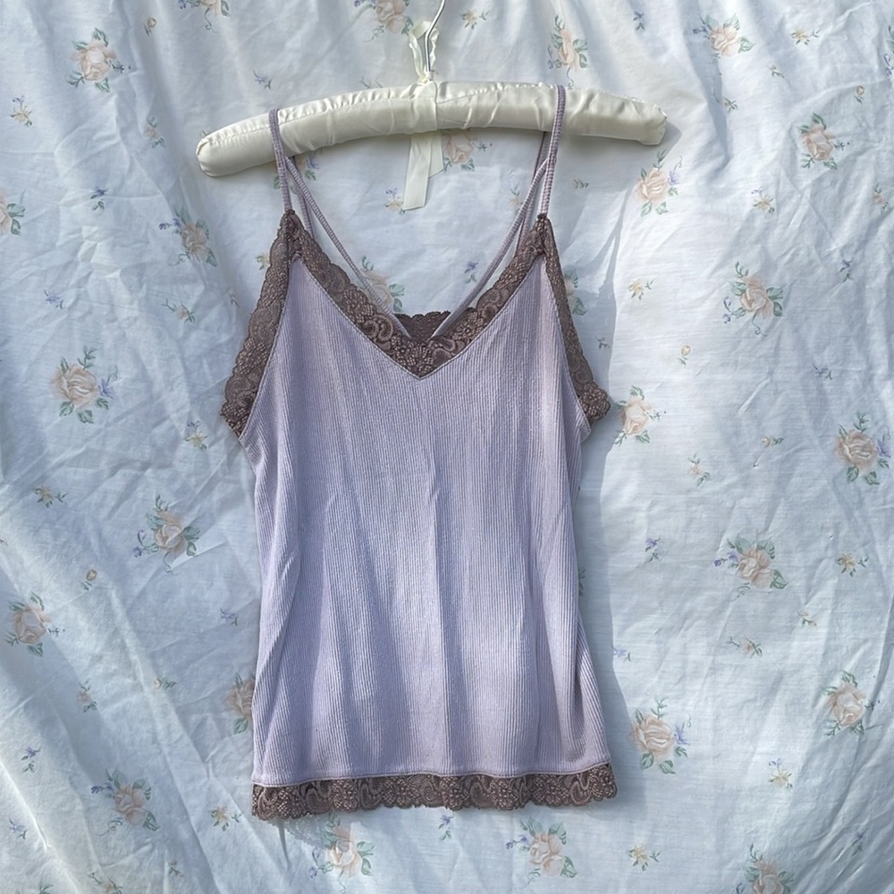 American Eagle soft and sexy lace strappy tank
